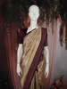 Soft Golden Beige Butta Woven Design Pure Tussar Saree with Contrast Border