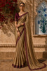 Soft Golden Beige Butta Woven Design Pure Tussar Saree with Contrast Border