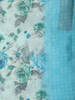 Soft Ice Blue Floral Woven Design Blended Cotton Saree