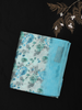 Soft Ice Blue Floral Woven Design Blended Cotton Saree
