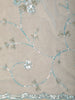Soft Ice Blue Sequin and Beads Embroidered Design Organza Designer Saree with Designer Border