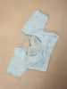 Soft Ice Blue Sequin and Beads Embroidered Design Organza Designer Saree with Designer Border