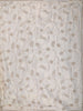 Soft Ivory Beige Floral Vine Zardozi Embroidered Design Space Silk Fancy Saree