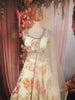 Soft Ivory Bold Floral Motif Printed Design Chiffon Lehenga with Matching Dupatta