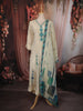 Soft Ivory Butta Zari Woven Design Tissue Silk Salwar Suit with Dupatta