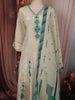Soft Ivory Butta Zari Woven Design Tissue Silk Salwar Suit with Dupatta