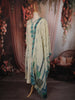 Soft Ivory Butta Zari Woven Design Tissue Silk Salwar Suit with Dupatta