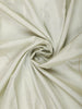 Soft Ivory Checked Zari Woven Design Pure Kanchipuram Silk Saree with Contrast Floral Butta Border