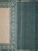 Soft Ivory Cream Checked Zari Woven Design Tussar Silk Saree with Contrast Border