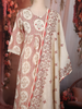 Soft Ivory Cream Floral Printed Design Cotton Salwar Suit with Dupatta