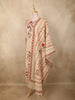 Soft Ivory Cream Floral Printed Design Cotton Straight Cut Salwar Suit with Dupatta