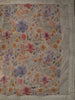 Soft Ivory Cream Floral Vine Printed Design Pure Organza Saree with Sequins Zari Border