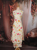 Soft Ivory Cream Lotus Floral Printed Design Cotton Straight Cut Salwar Suit