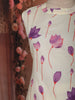 Soft Ivory Cream Lotus Floral Printed Design Cotton Straight Cut Salwar Suit
