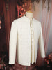 Soft Ivory Cream Self Textured Embroidered Design Men's Jodhpuri Suit