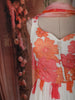Soft Ivory Floral Printed Design Chiffon Anarkali Gown with Dupatta