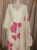 Soft Ivory Floral Printed Design Cotton Salwar Suit with Dupatta