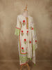 Soft Ivory Floral Printed Design Cotton Salwar Suit with Dupatta