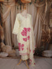 Soft Ivory Floral Printed Design Cotton Salwar Suit with Dupatta