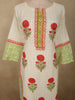 Soft Ivory Floral Printed Design Cotton Salwar Suit with Dupatta