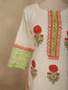 Soft Ivory Floral Printed Design Cotton Salwar Suit with Dupatta