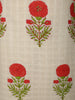 Soft Ivory Floral Printed Design Cotton Salwar Suit with Dupatta