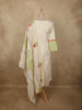 Soft Ivory Floral Printed Design Cotton Salwar Suit with Dupatta