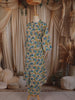 Soft Ivory Floral Printed Design Cotton Straight Cut Salwar Suit