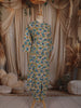 Soft Ivory Floral Printed Design Cotton Straight Cut Salwar Suit