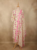 Soft Ivory Floral Printed Design Cotton Straight Cut Salwar Suit with Dupatta