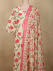 Soft Ivory Floral Printed Design Cotton Straight Cut Salwar Suit with Dupatta