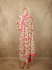 Soft Ivory Floral Printed Design Cotton Straight Cut Salwar Suit with Dupatta