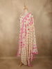 Soft Ivory Floral Printed Design Cotton Straight Cut Salwar Suit with Dupatta