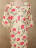 Soft Ivory Floral Printed Design Cotton Straight Cut Salwar Suit with Dupatta