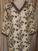 Soft Ivory Floral Printed Design Cotton Straight Cut Salwar Suit with Dupatta