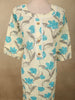 Soft Ivory Floral Printed Design Cotton Straight Cut Salwar Suit with Dupatta
