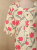 Soft Ivory Floral Printed Design Cotton Straight Cut Salwar Suit with Dupatta