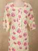 Soft Ivory Floral Printed Design Cotton Straight Cut Salwar Suit with Dupatta
