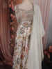 Soft Ivory Floral Printed and Zari Embroidered Design Georgette Palazzo Suit with Dupatta