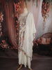 Soft Ivory Floral Printed and Zari Embroidered Design Georgette Palazzo Suit with Dupatta