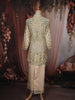 Soft Ivory Floral Sequins Embroidered Design Cotton Co-Ord Set