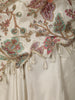 Soft Ivory Floral Sequins Embroidered Design Satin Skirt and Top with Choker Dupatta