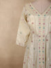Soft Ivory Floral Sequins and Beads Embroidered Design Organza Lehenga With Dupatta