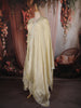 Soft Ivory Floral Sequins and Beads Embroidered Design Tissue Mastani Lehenga with Dupatta