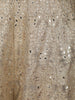 Soft Ivory Floral Sequins and Mirror Embroidered Design Tissue Silk Lehenga With Dupatta