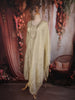 Soft Ivory Floral Sequins and Zari Embroidered Design Silk Salwar Suit with Dupatta