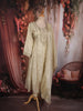Soft Ivory Floral Sequins and Zari Embroidered Design Silk Salwar Suit with Dupatta