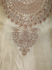 Soft Ivory Floral Sequins and Zari Embroidered Design Tissue Organza Salwar Suit With Dupatta