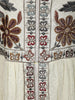 Soft Ivory Floral Thread Embroidered Design Georgette Palazzo Suit with Dupatta