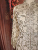 Soft Ivory Floral Vine Sequins Embroidered Design Tissue Silk Mastani Lehenga with Dupatta